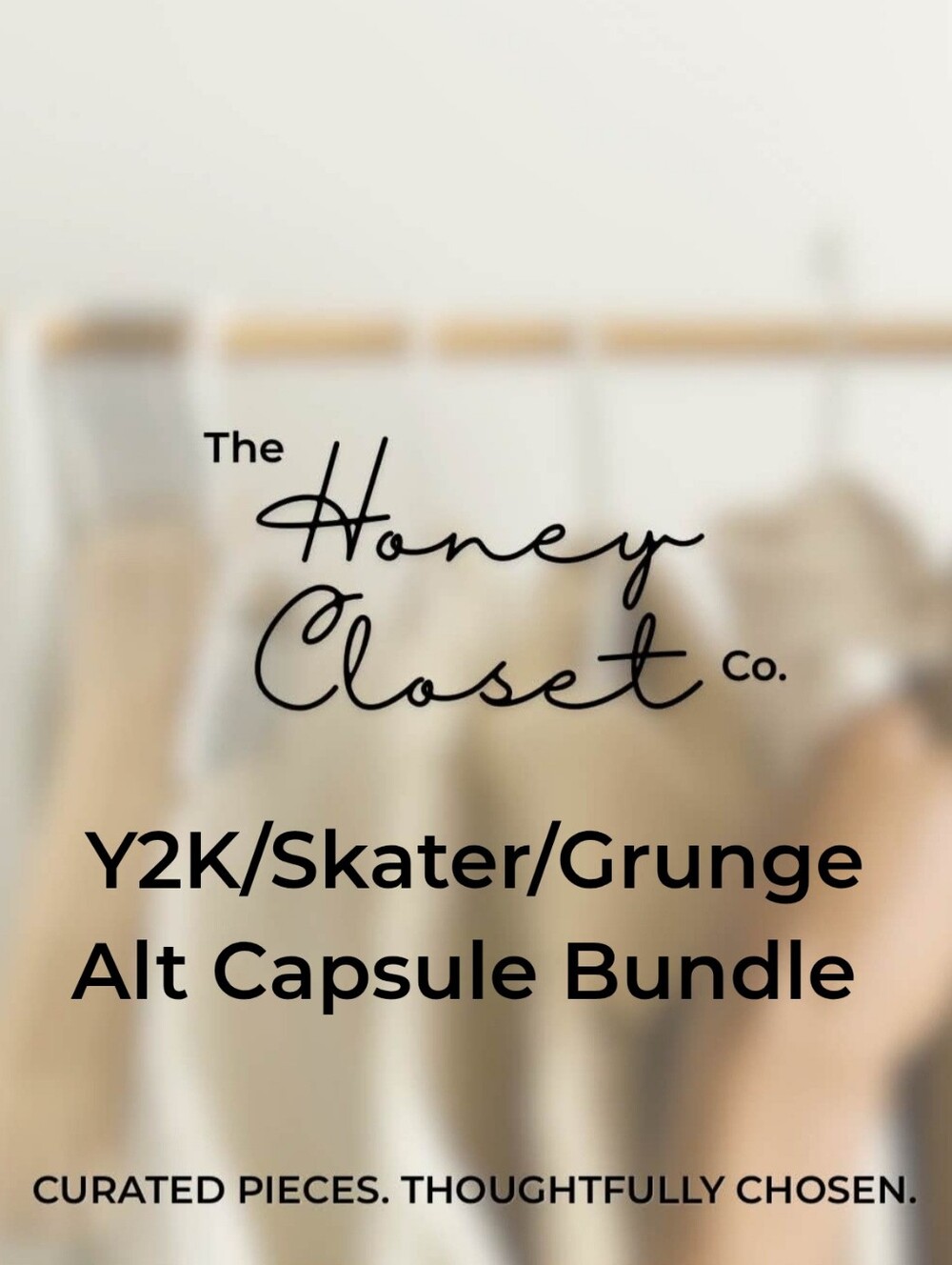 90s Alt Grunge Y2K Skater Clothing Bundle XS S M Plaid Skirt Cargo Pants Sweater